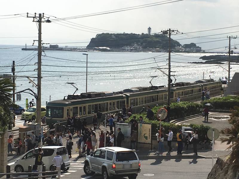 鎌倉高校前駅にはとんでもない数の観光客がいました 神奈川旅行 3日目後半 牛車で往く