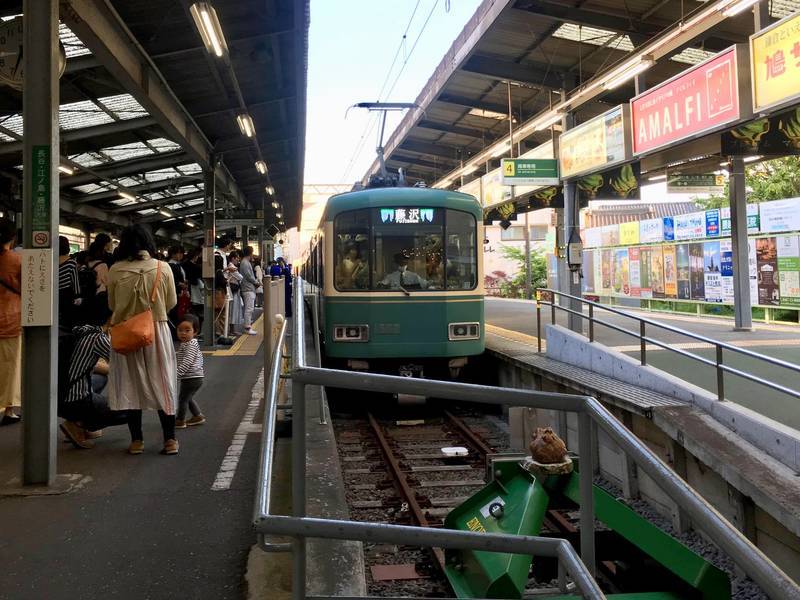 鎌倉高校前駅にはとんでもない数の観光客がいました 神奈川旅行 3日目後半 牛車で往く