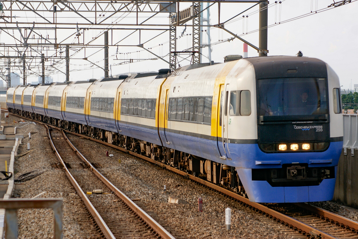 E257系500番台に「わかしお・さざなみ50周年」ラッピング - ある