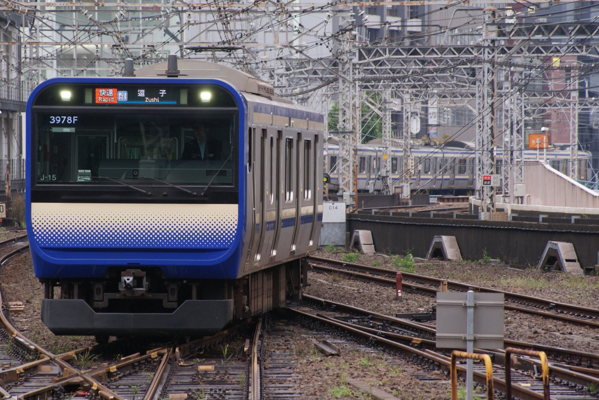高崎遠征のおまけ・上野東京ライン撮影と錦糸町留置線。E233系