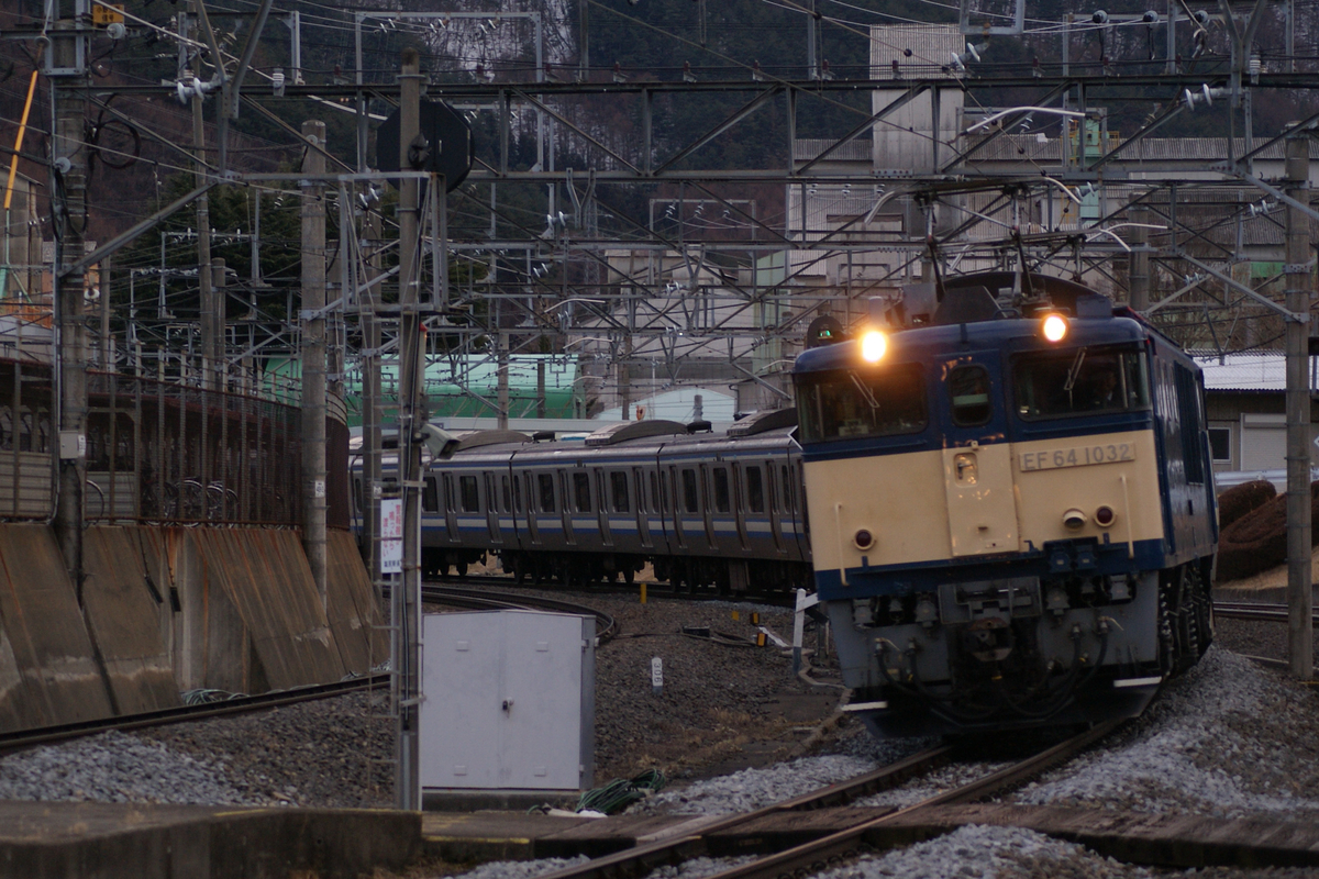 3月12日 EF64形1032号機牽引のE217系Y-34編成廃車回送 - あるふ