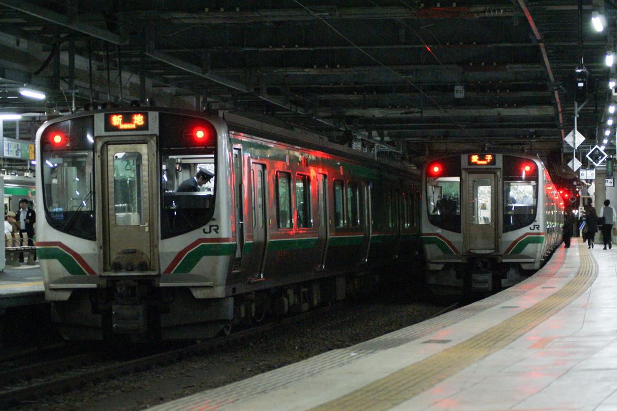 東北本線・常磐線・仙山線撮影記【in夜の仙台駅】。E721系