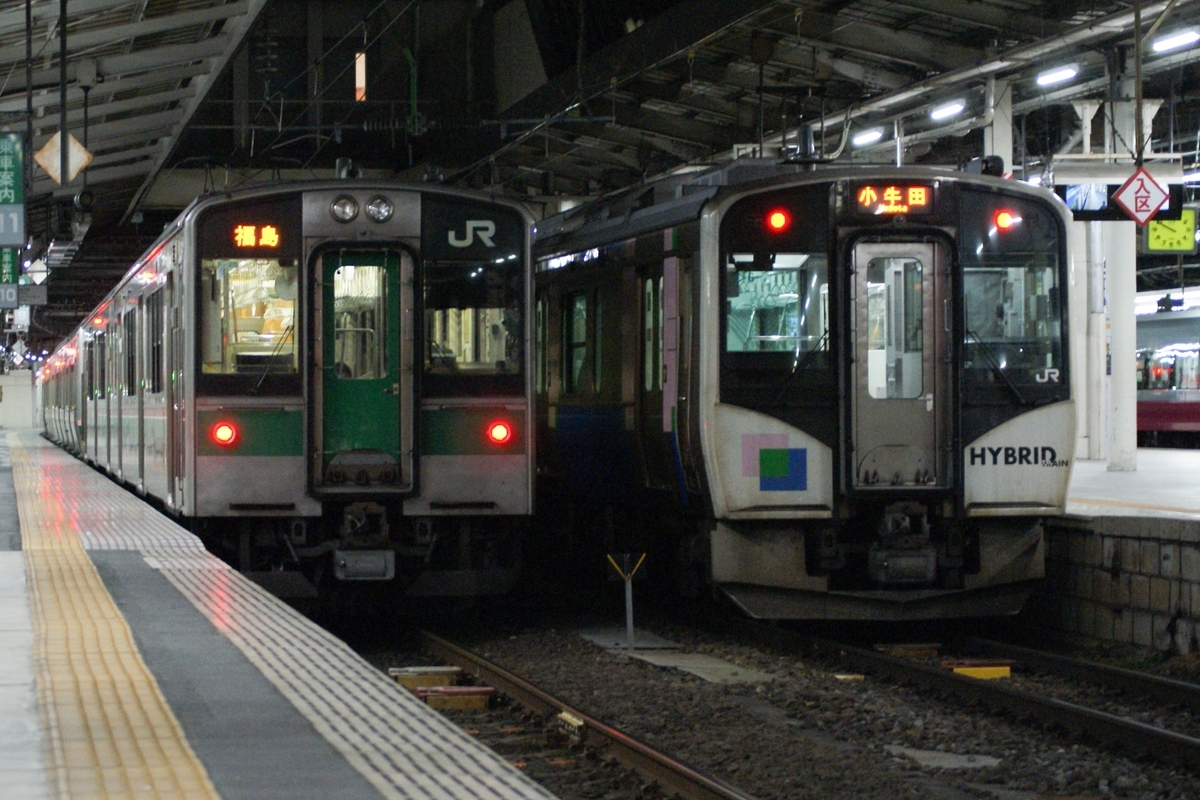 東北本線・常磐線・仙山線撮影記【in夜の仙台駅】。E721系