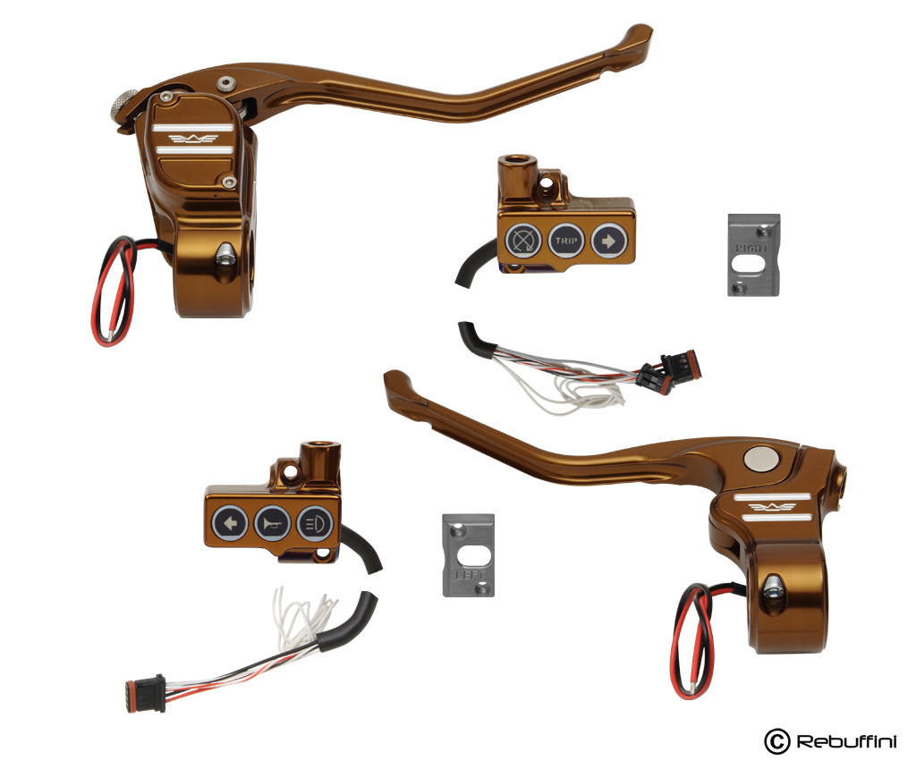 パーツ：Rebuffini「EXCLUSIVE RR90 Radial Hand Controls set in CAN BUS ...
