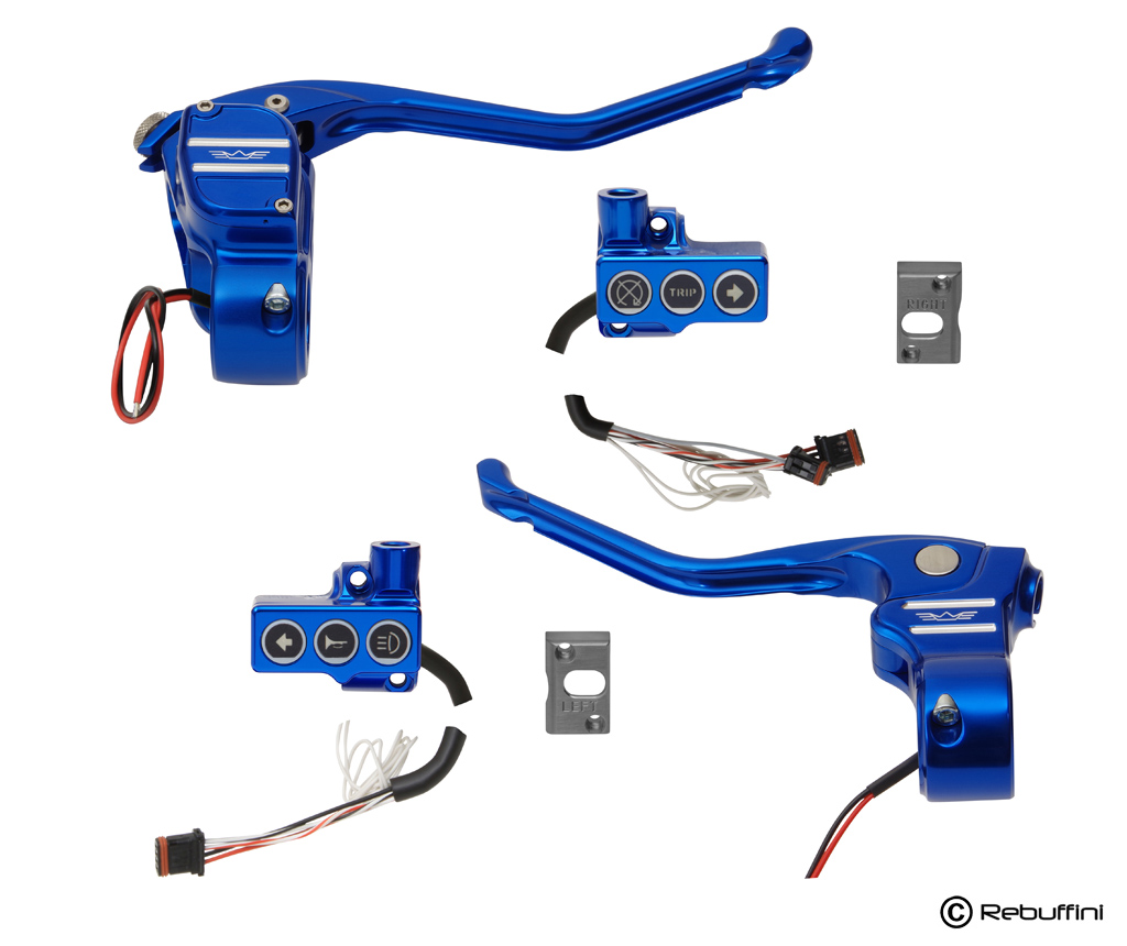 パーツ：Rebuffini「EXCLUSIVE RR90 Radial Hand Controls set in CAN BUS ...