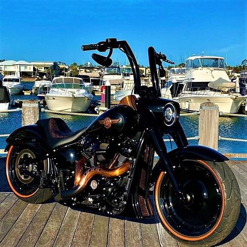 Blow by blow(ブローバイブロー)ピーコート　黒　サイズ00 XS パーツ：Blow Performance Exhausts「Aus Harley Milwaukee 8