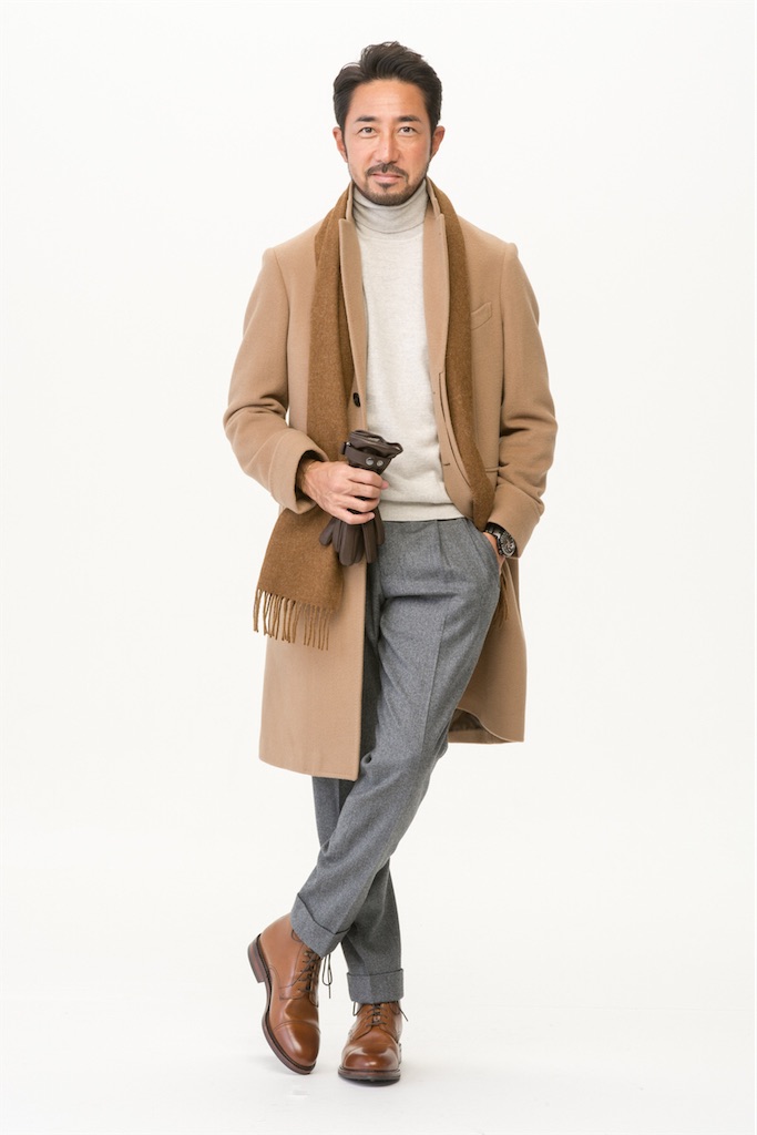 【まらどな】 ユニクロ　ウールカシミヤチェスターコート ブラウン XS UNIQLO】【ウールカシミヤ】【チェスターコート】【本格仕様が
