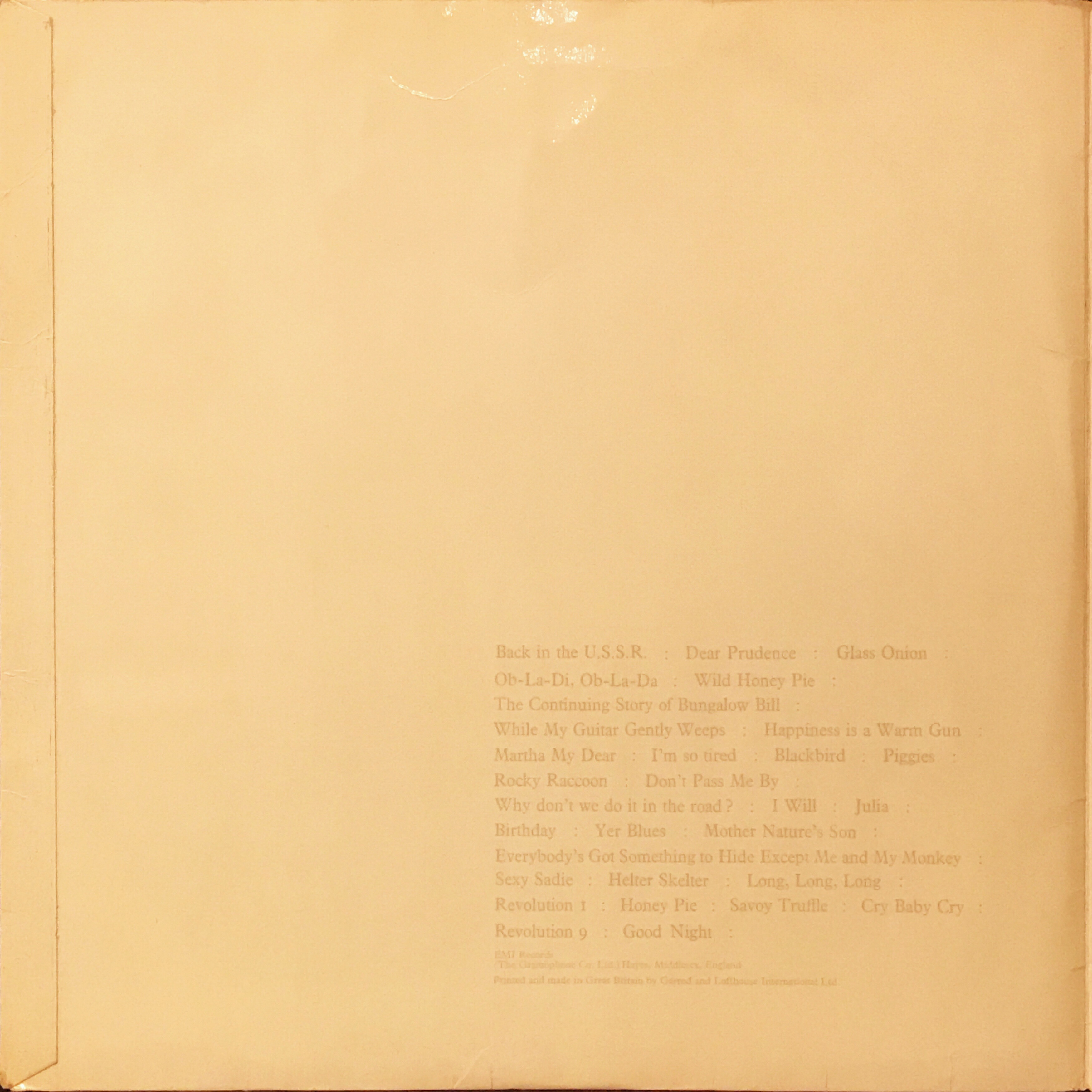 ( UK盤)THE BEATLES ホワイトアルバムモノラルレコード The Beatles (White Album) / The Beatles【UK盤(モノラル