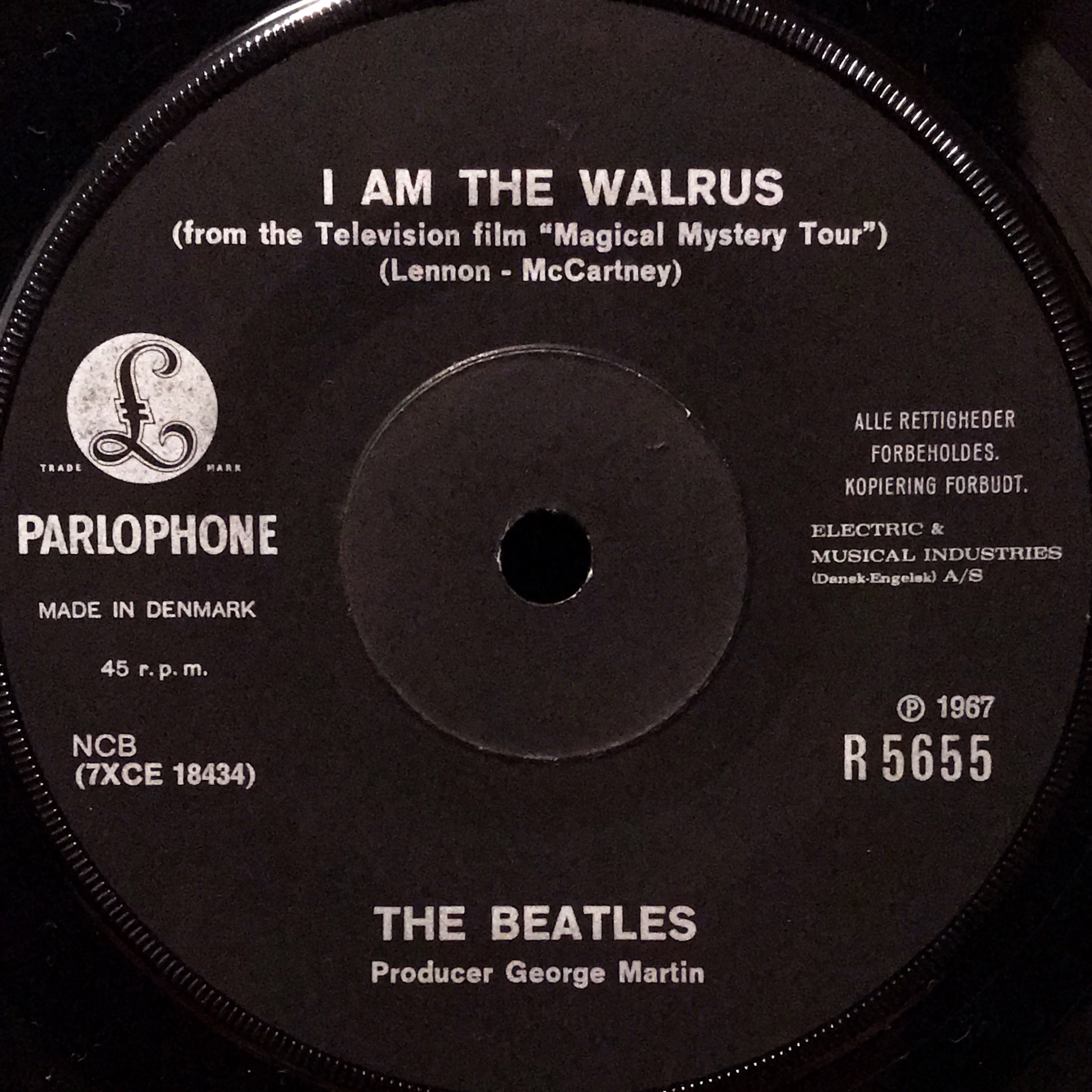 Hello, Goodbye / The Beatles【デンマーク盤(モノラル)、フランス盤
