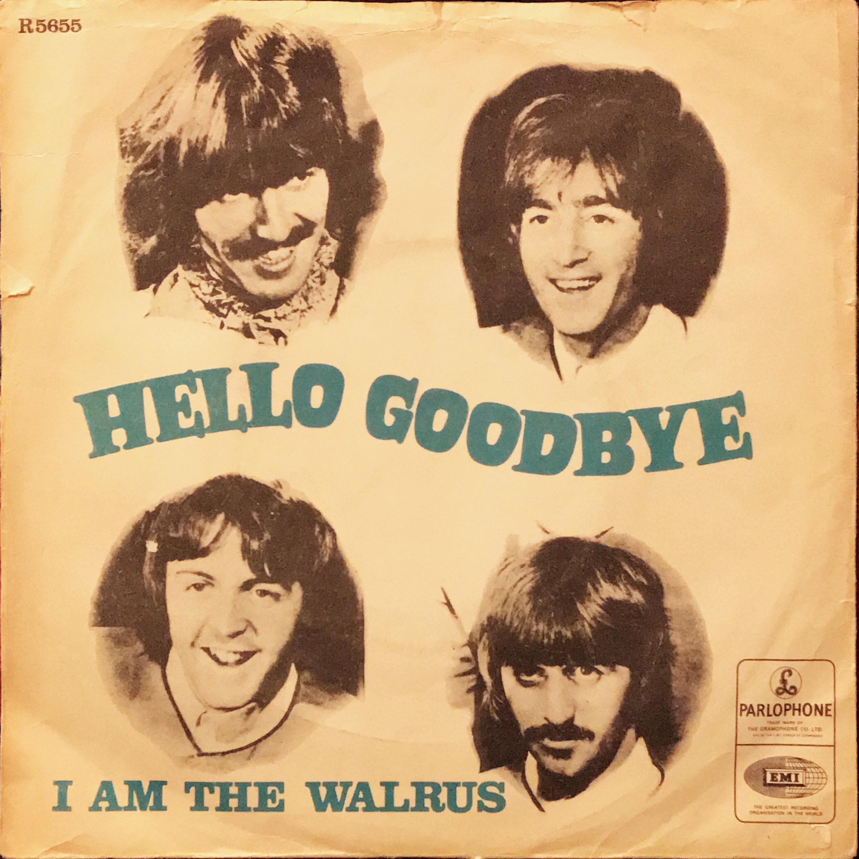 The Beatles Hello Goodbye 7インチレコード デンマーク Hello, Goodbye / The Beatles【デンマーク盤(モノラル)、フランス盤
