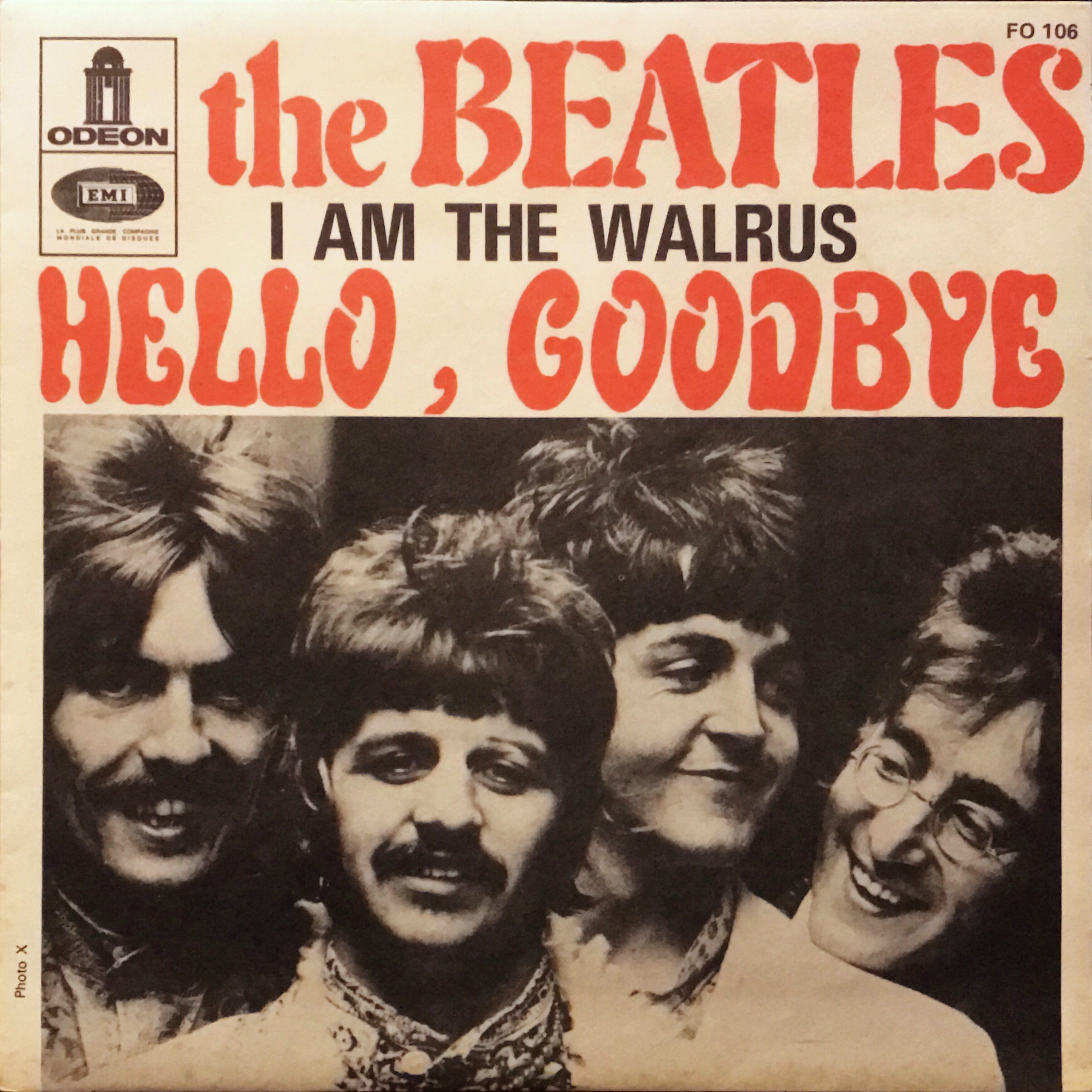The Beatles Hello Goodbye 7インチレコード デンマーク Hello, Goodbye / The Beatles【デンマーク盤(モノラル)、フランス盤