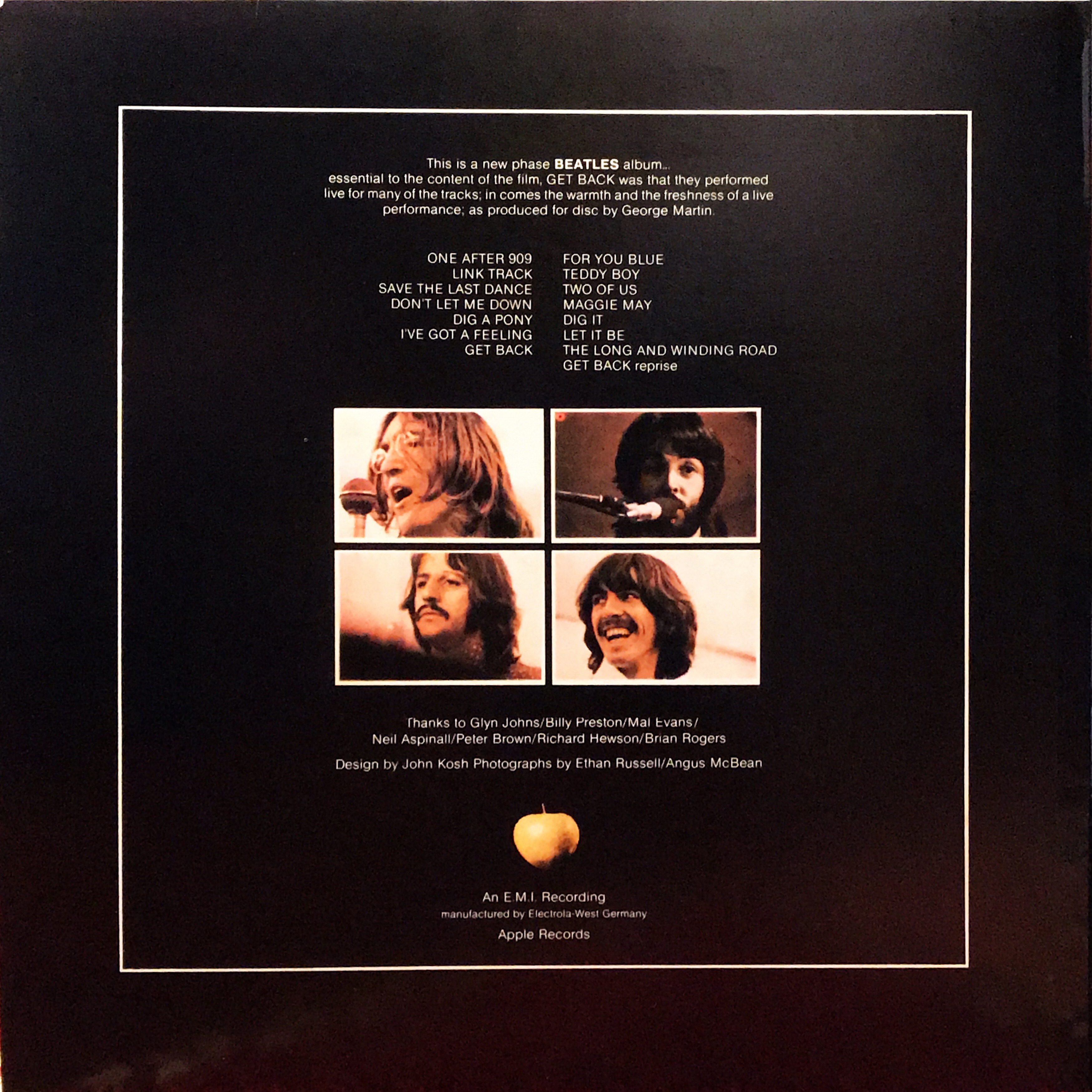 Get Back with Let It Be and 11 other songs / The Beatles 【海＊盤