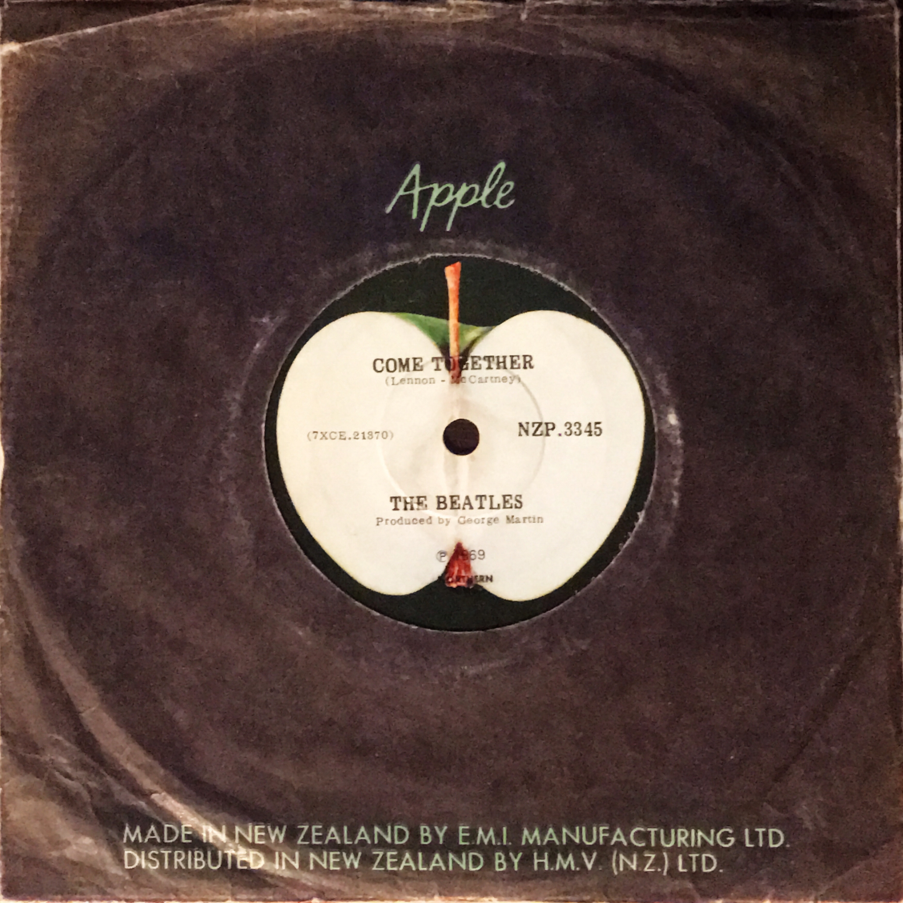 With The Beatles ニュージーランド盤 LP Mono ビートルズ Something / Come Together / The Beatles【ニュージーランド盤