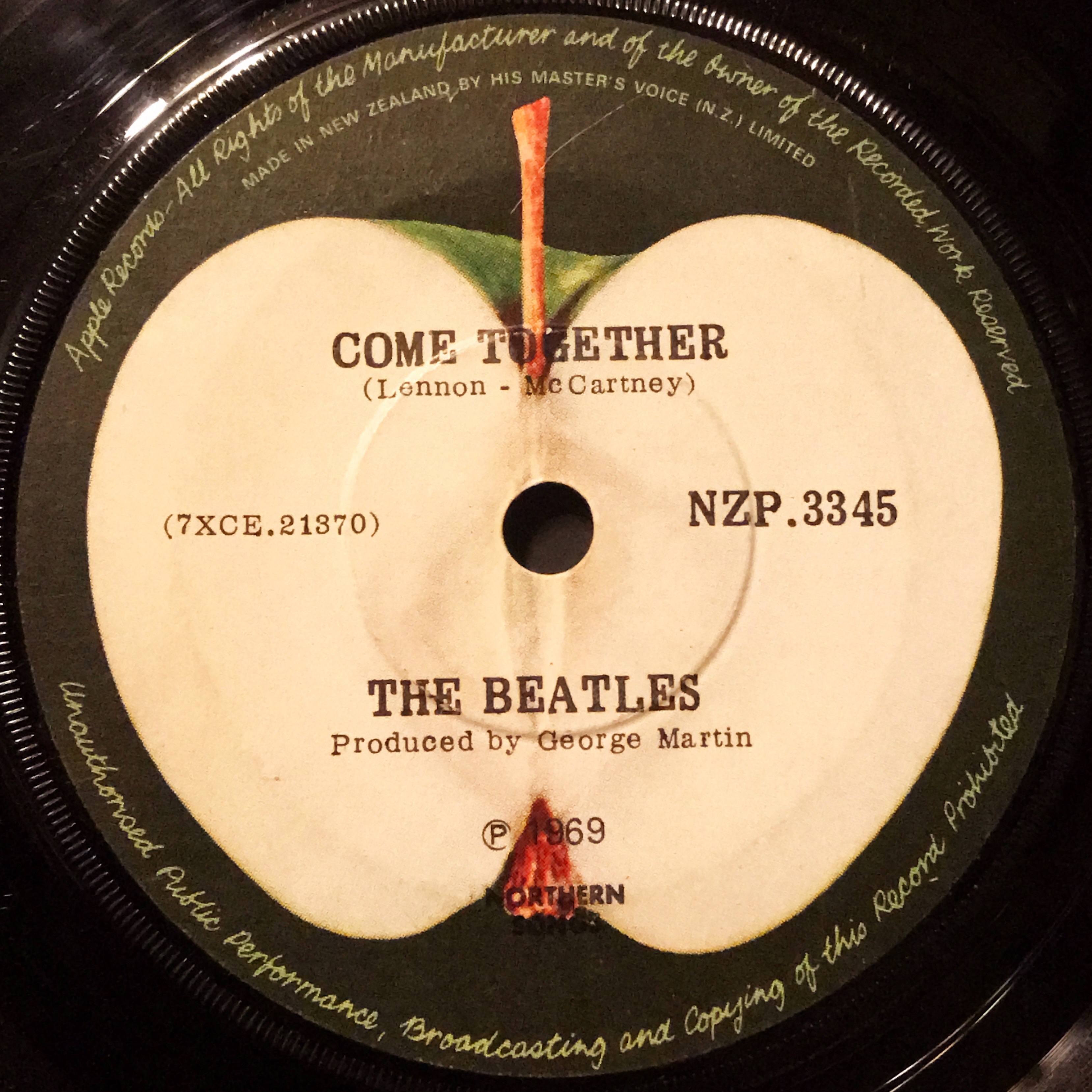 With The Beatles ニュージーランド盤 LP Mono ビートルズ Something / Come Together / The Beatles【ニュージーランド盤
