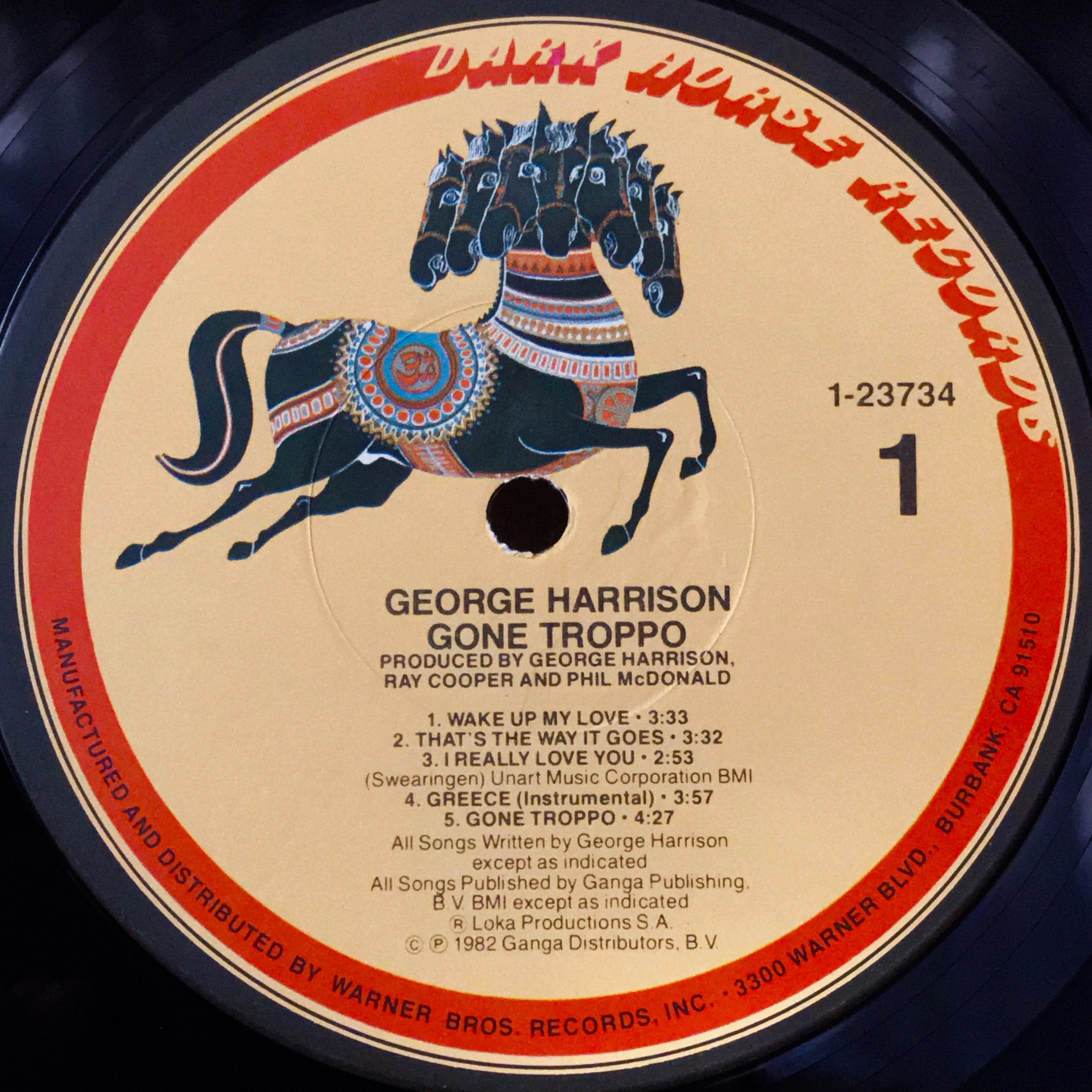 Gone Troppo / George Harrison【US盤】 - レコード評議会