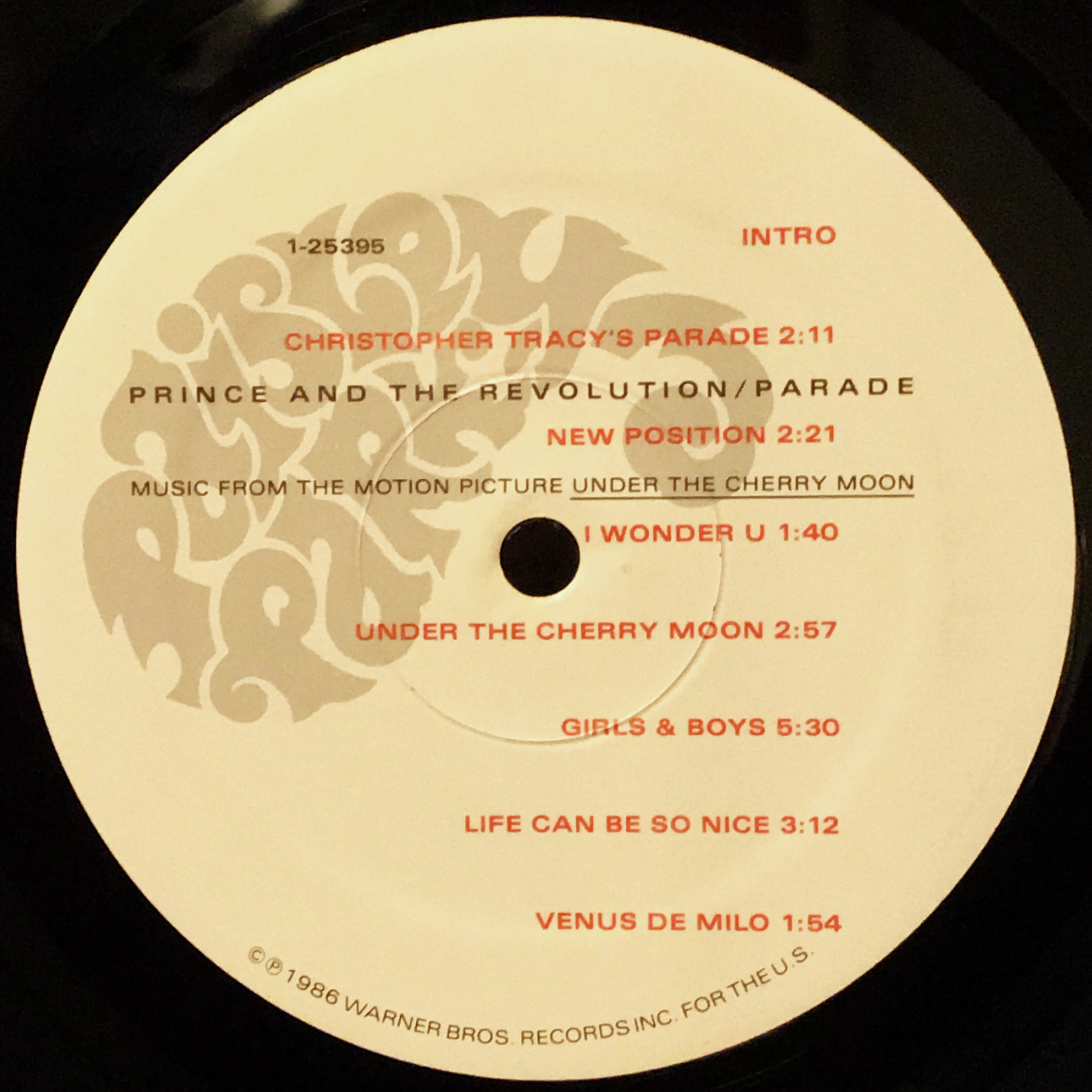 Parade / Prince And The Revolution【US盤】 - レコード評議会