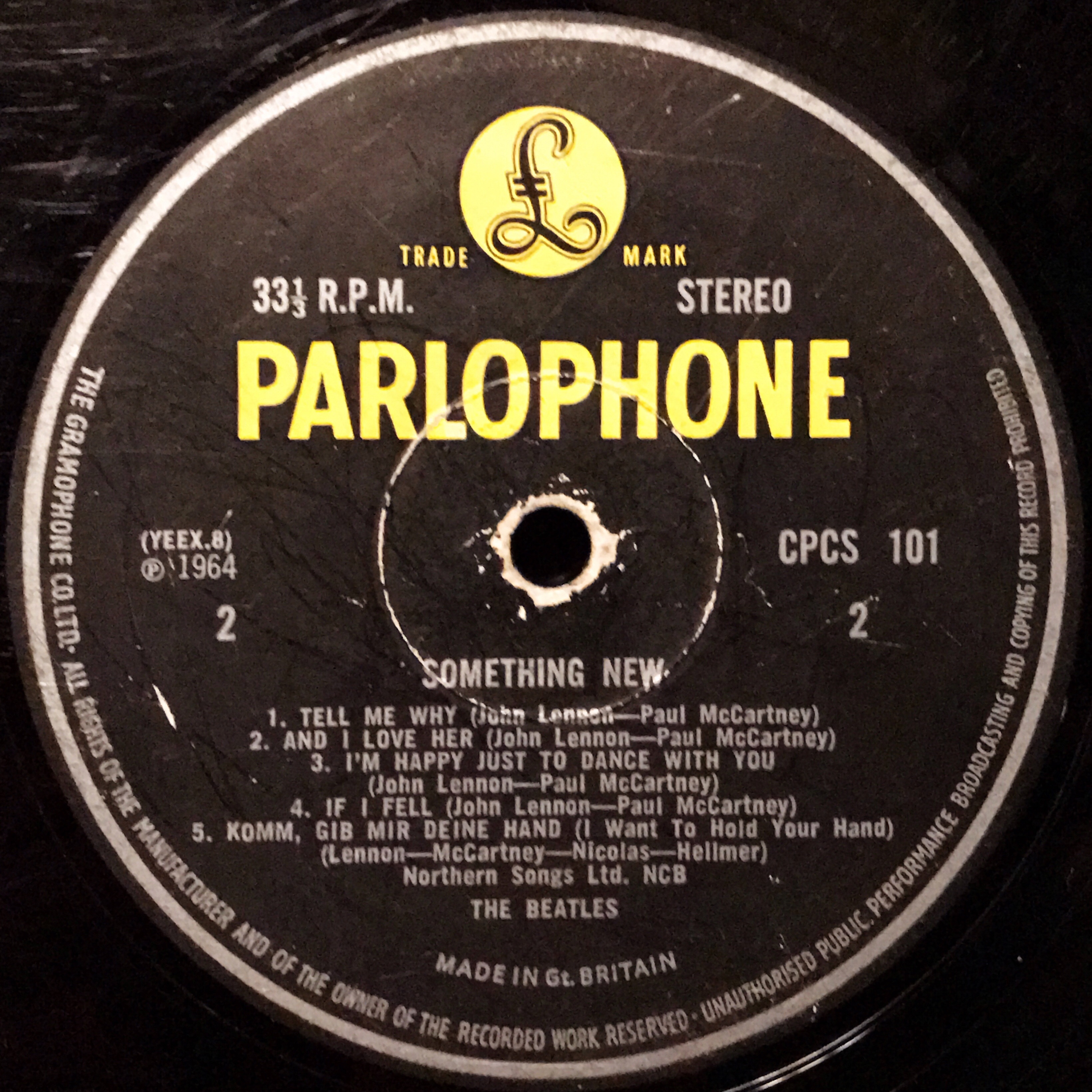Something New / The Beatles【UK Export 盤(ステレオ)、US盤(ステレオ