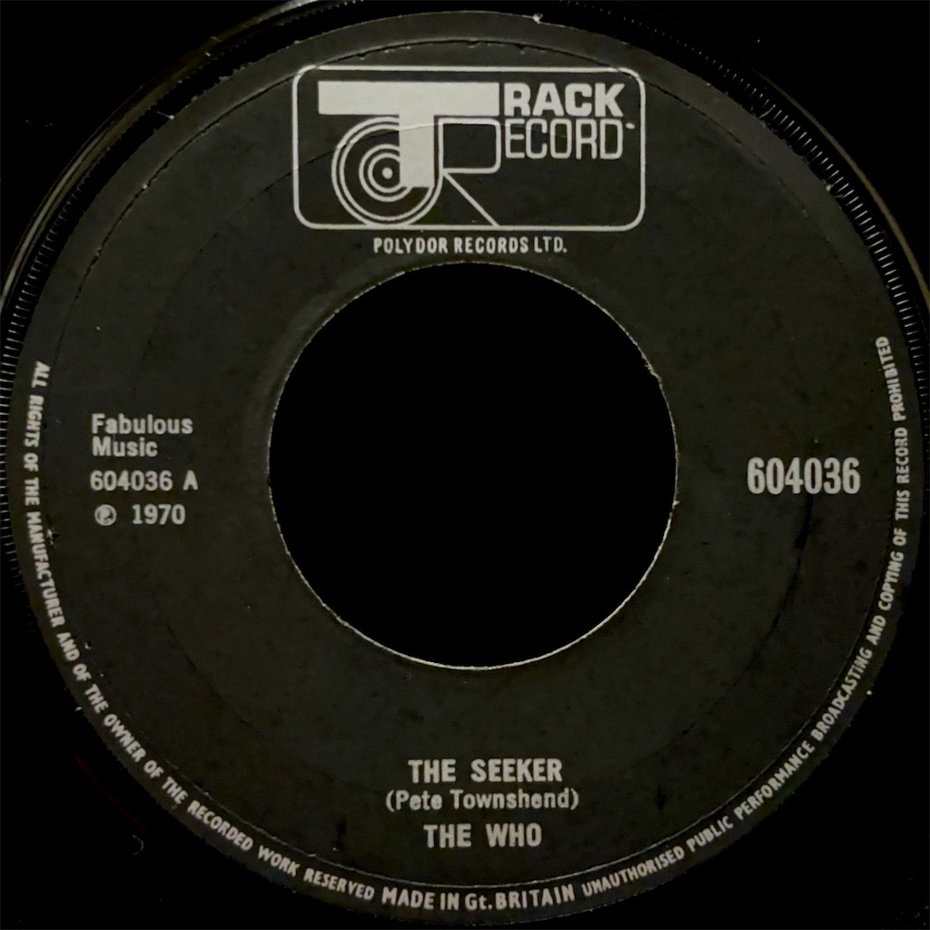 送料込み THE WHO シーカー / HERE FOR MORE The Seeker / The Who【UK盤】 - レコード評議会