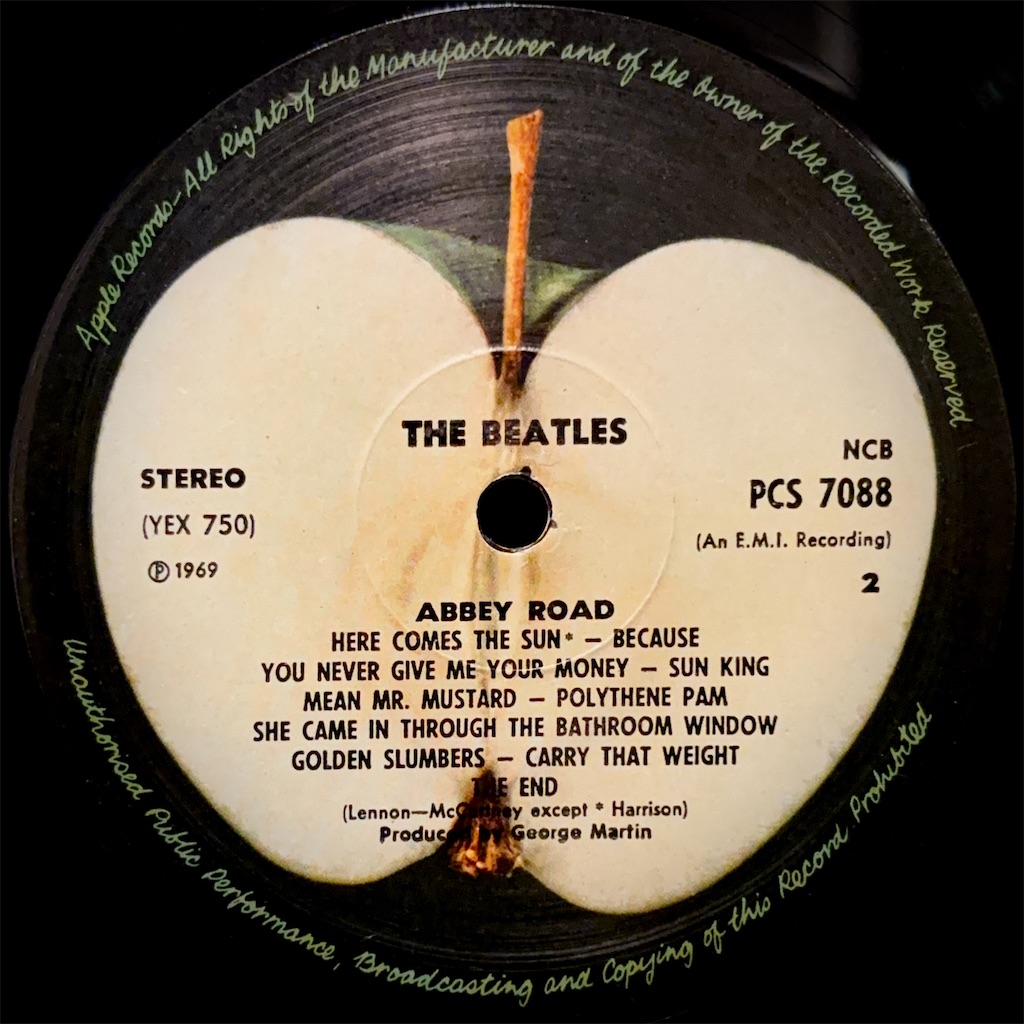 Abbey Road / The Beatles【ノルウェー盤(B面2U)】 - レコード評議会