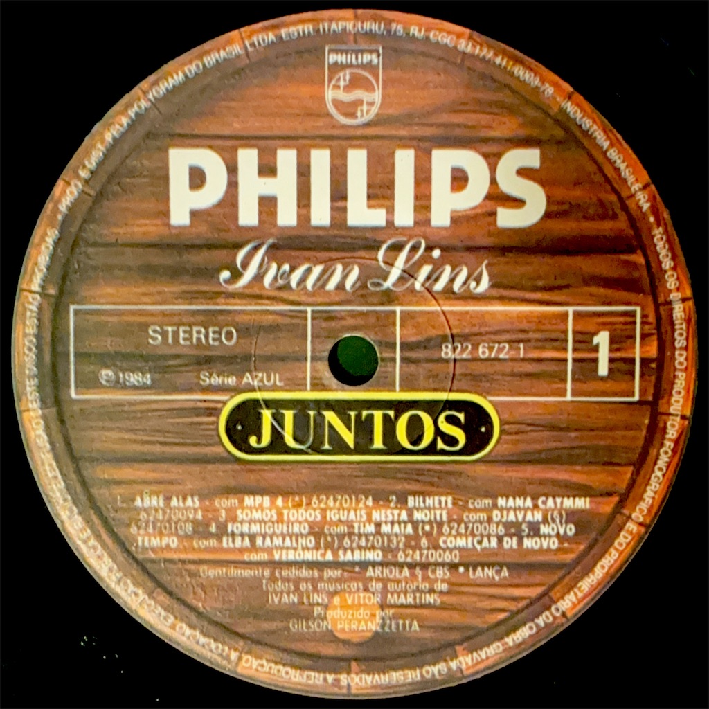 Juntos / Ivan Lins【ブラジル盤】 - レコード評議会
