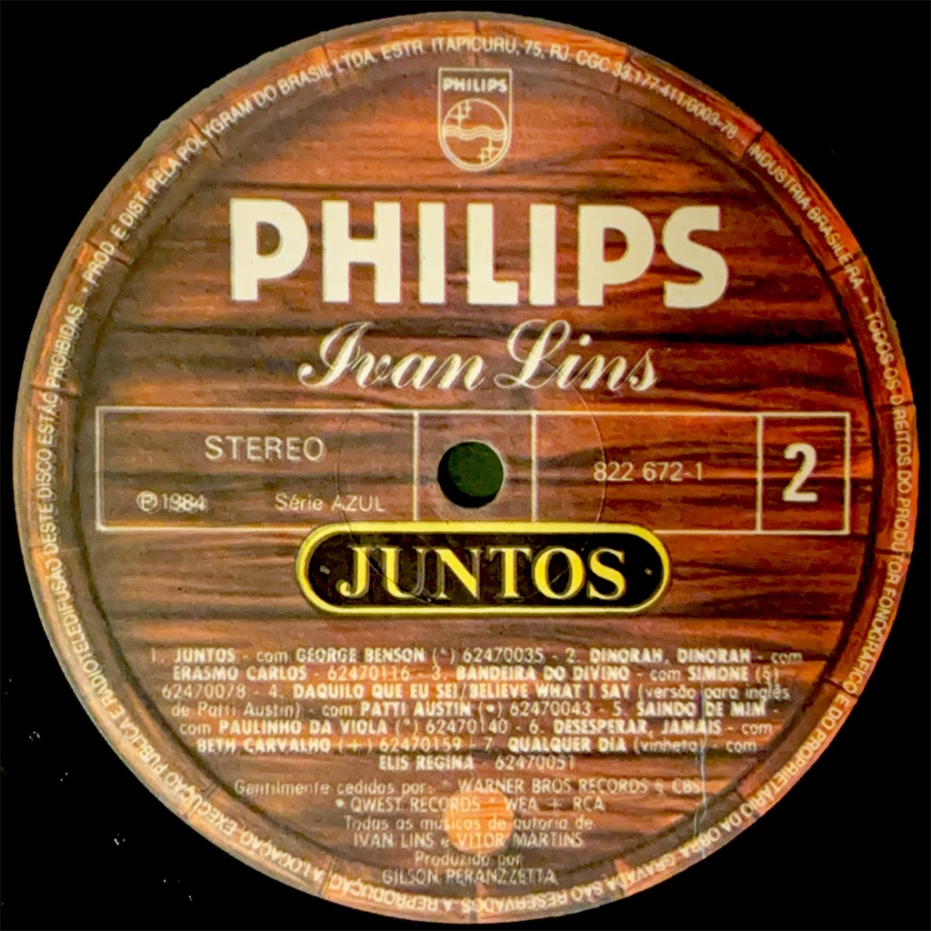 Juntos / Ivan Lins【ブラジル盤】 - レコード評議会