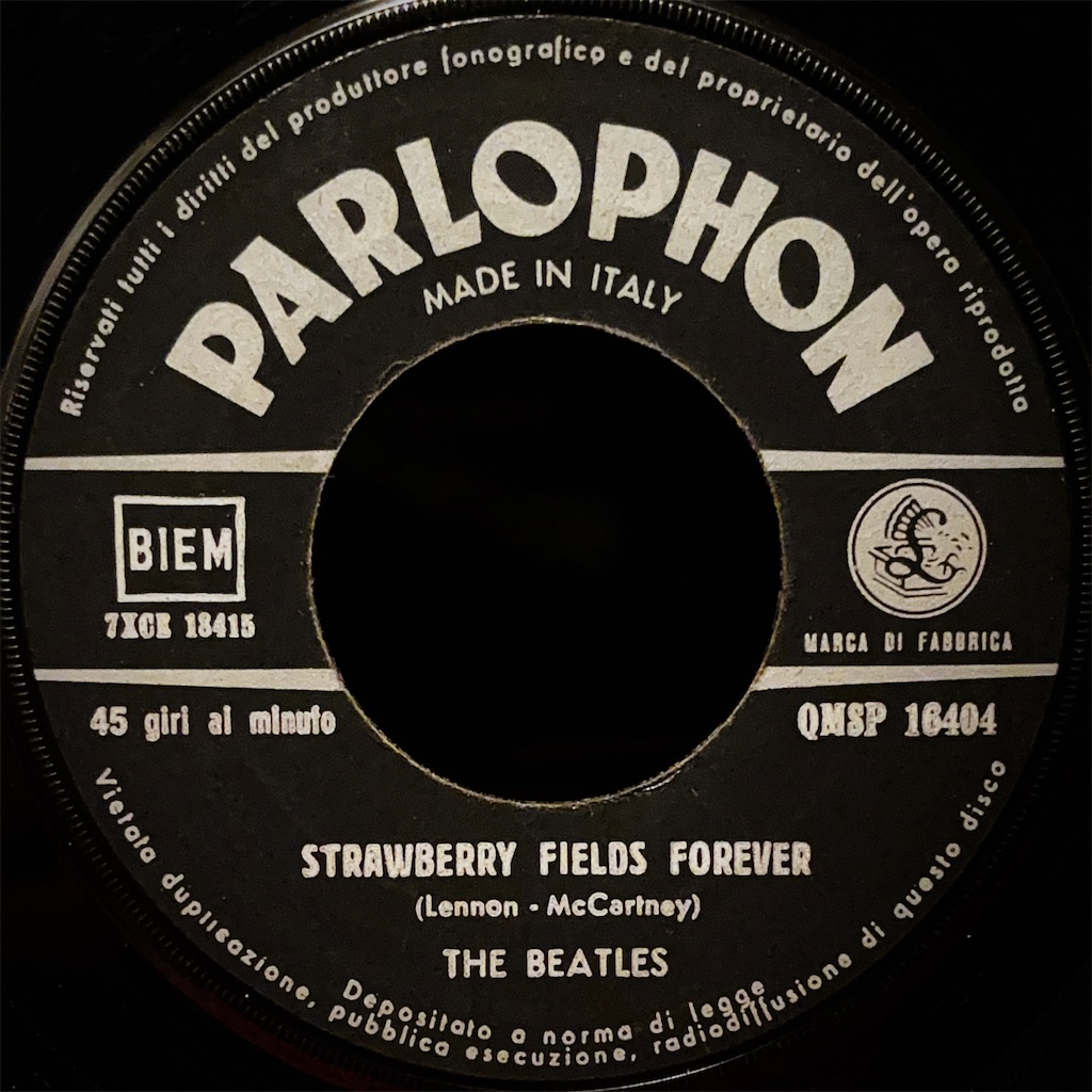 Strawberry Fields Forever / Penny Lane / The Beatles【イタリア盤