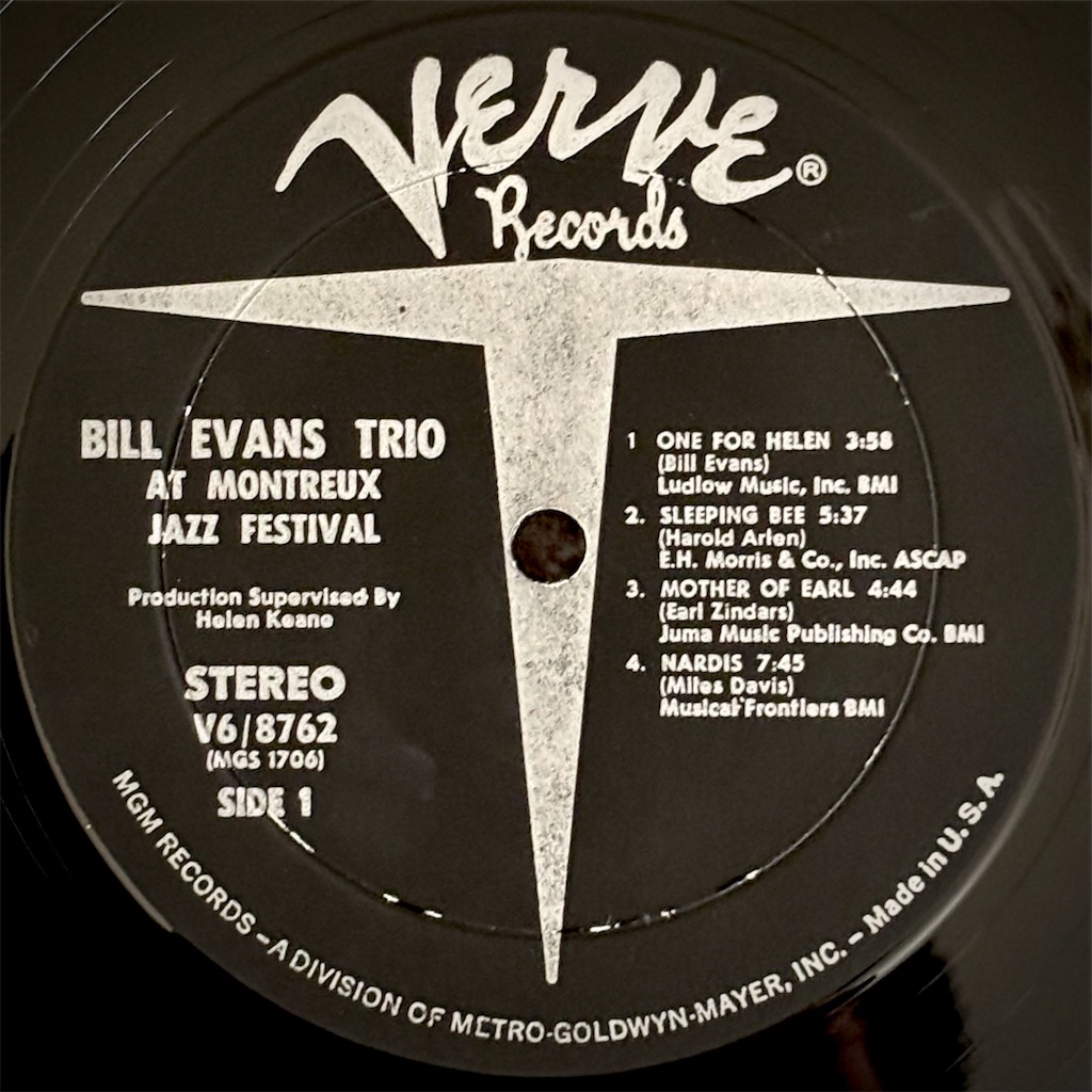 Bill Evans At The Montreux Jazz Festival / Bill Evans【US盤