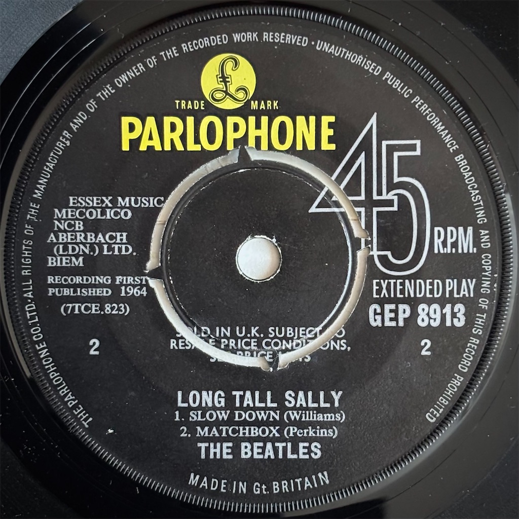 Long Tall Sally / The Beatles【UK盤(EP/モノラル)】 - レコード評議会