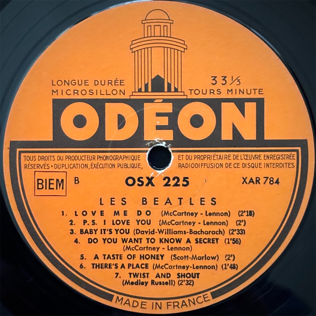 N°1（Please Please Me） / Les Beatles【フランス盤(モノラル