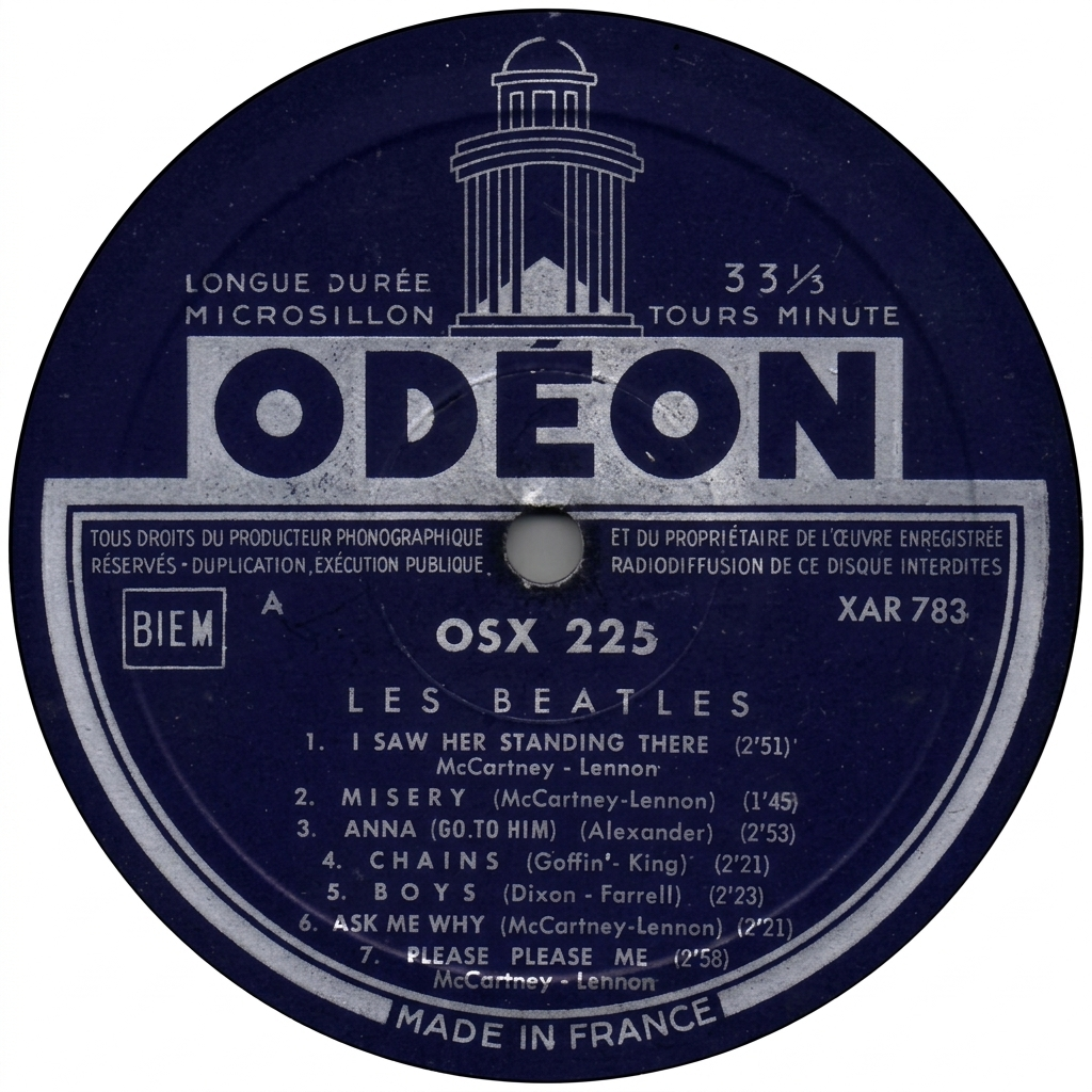 N°1（Please Please Me） / Les Beatles【フランス盤(モノラル