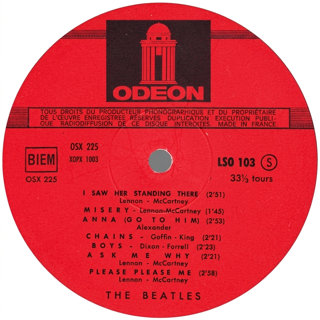 N°1（Please Please Me） / Les Beatles【フランス盤(モノラル
