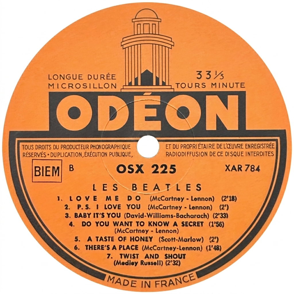 N°1（Please Please Me） / Les Beatles【フランス盤(モノラル