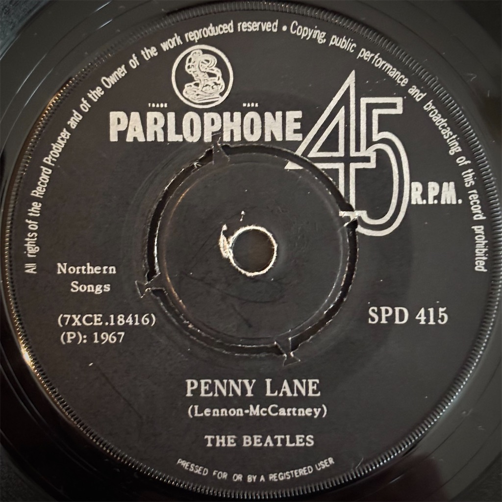 Strawberry Fields Forever / Penny Lane / The Beatles【南アフリカ盤