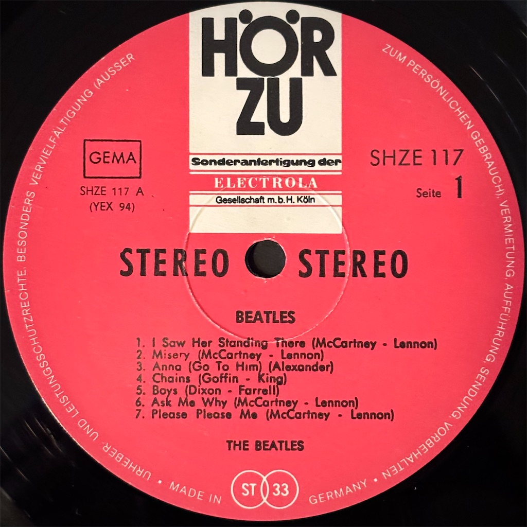 Please Please Me Und Andere Knüller / Die Beatles【ドイツ盤