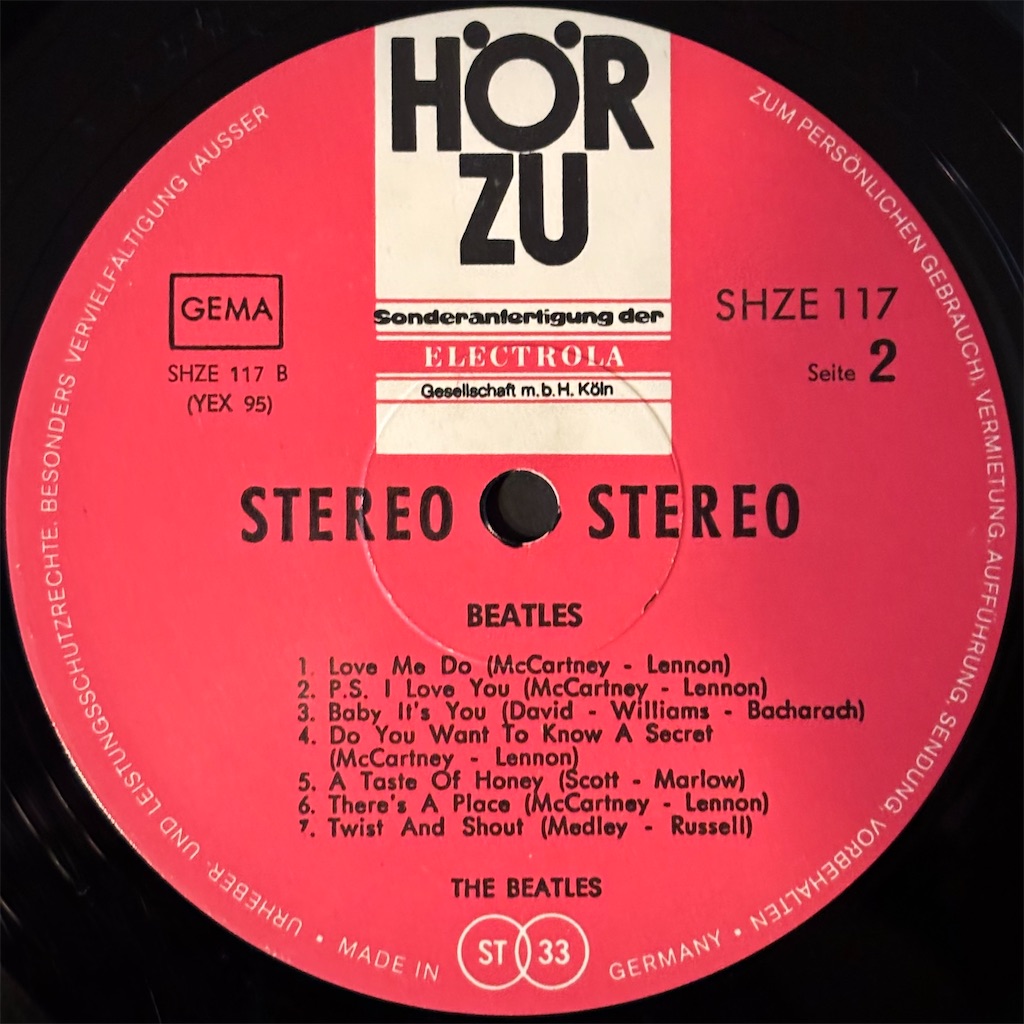 Please Please Me Und Andere Knüller / Die Beatles【ドイツ盤