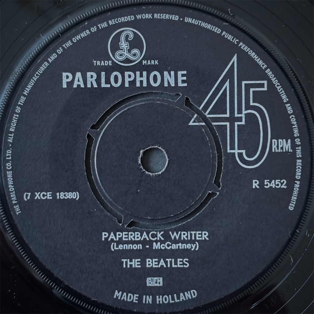 Paperback Writer / The Beatles【US盤(モノラル)、デンマーク盤
