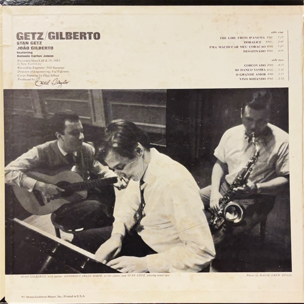 Getz / Gilberto / Stan Getz, Joao Gilberto【US盤(ステレオ