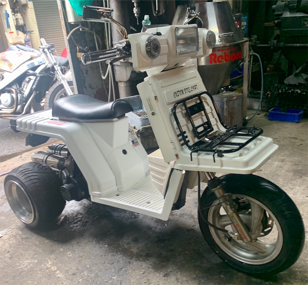 ジャイロX フロントディスクブレーキ化 やってみる