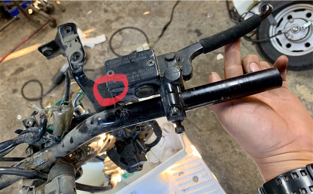 ジャイロX フロントディスクブレーキ化 やってみる