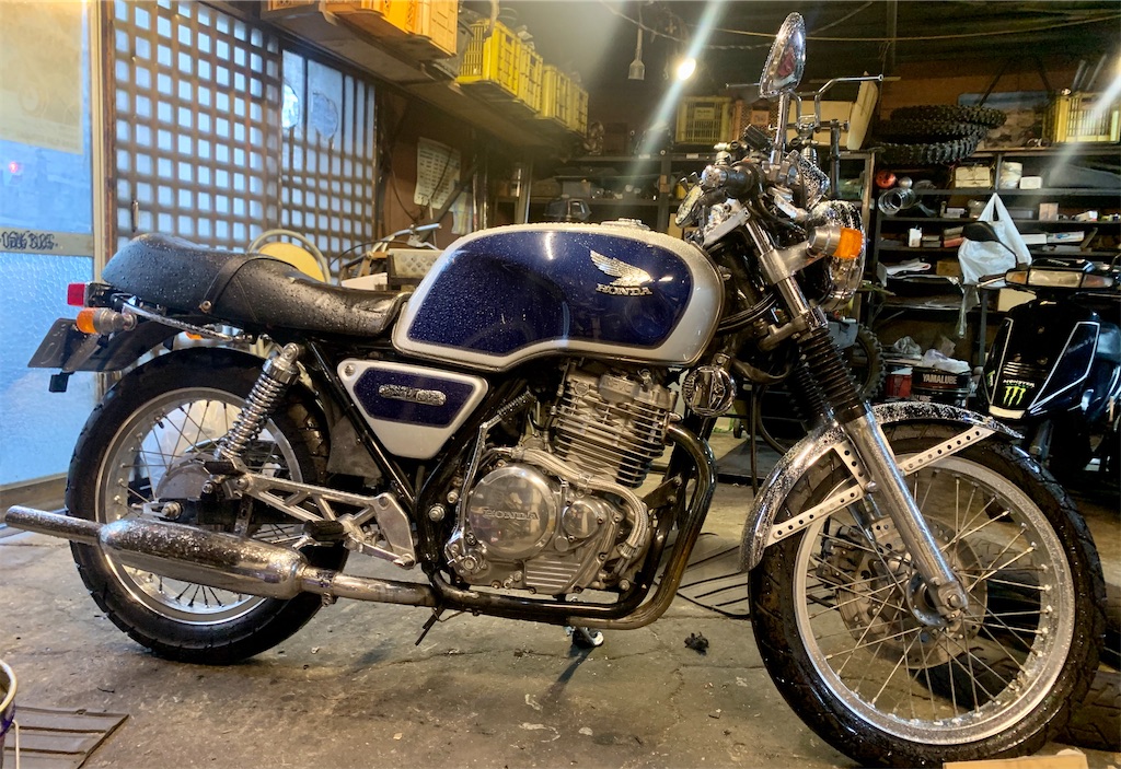GB400TT 塗装のお仕事です - CustombikeLIGHT カスタムバイクライトの 