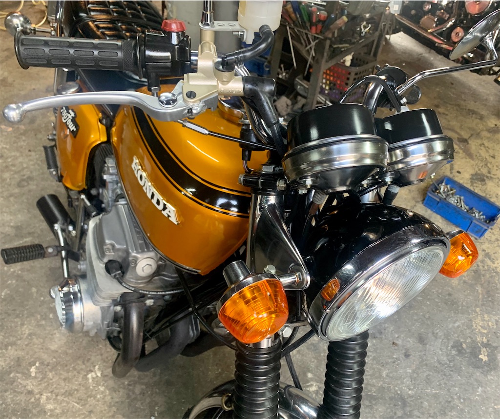 CB750 K-4 ハンドル周り 綺麗にする？ バージョン2