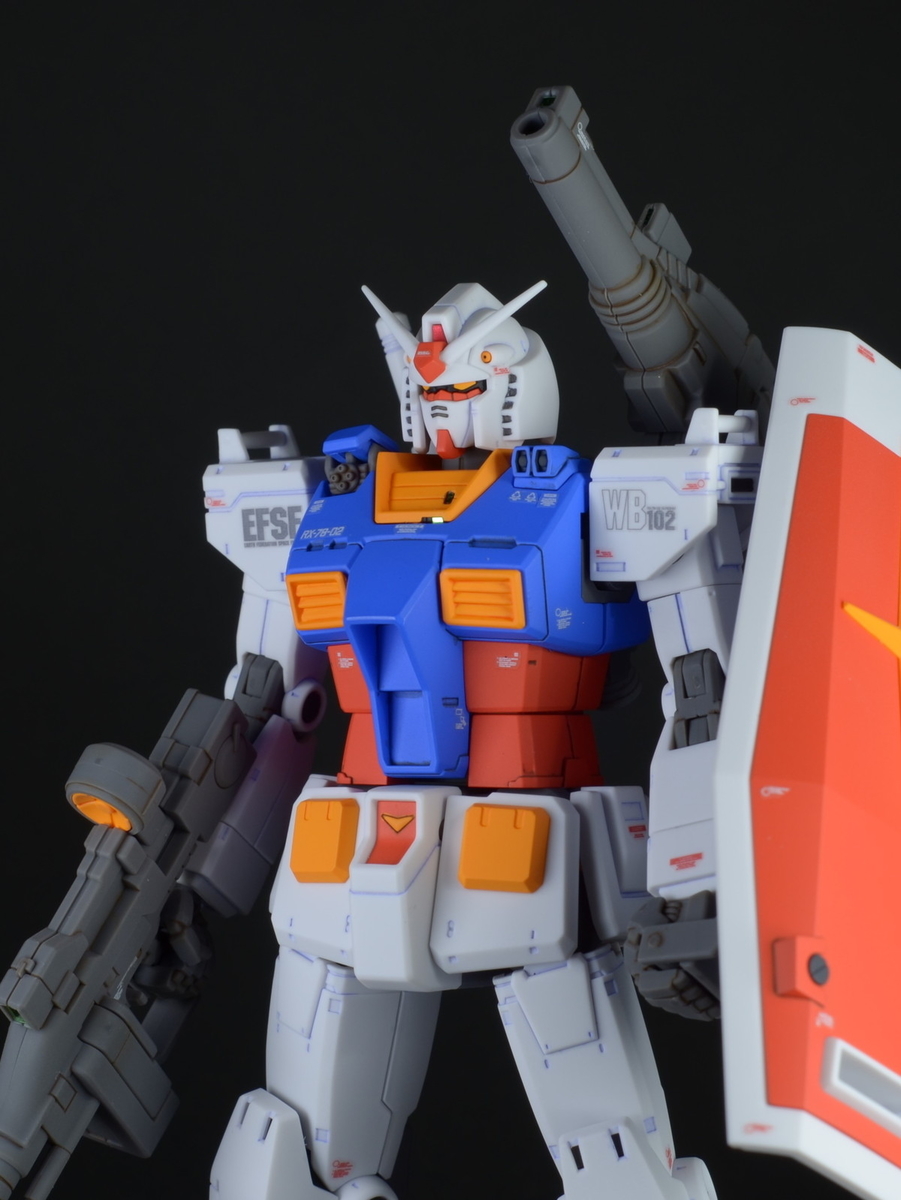 HG RX-78-02 ガンダム (GUNDAM THE ORIGIN版) 部分塗装仕上げ