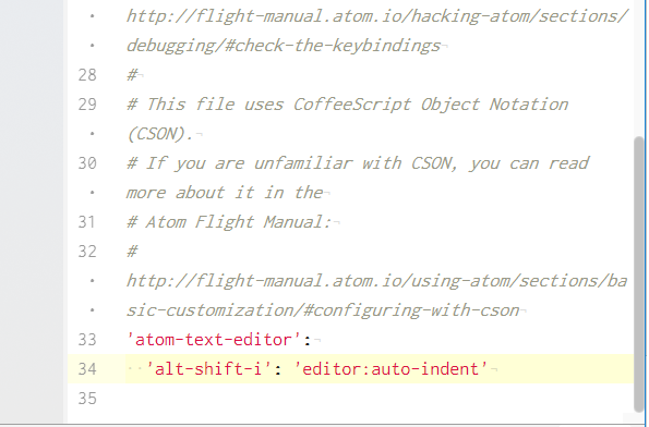 Atomで字下げを修正する Auto Indent という機能があります 初期設定ではショートカットキーは設定されていませんが ショートカットキーを設定することで簡単に使用することが可能です そのため ショートカットを設定する方法を下記に記載します プログラミング