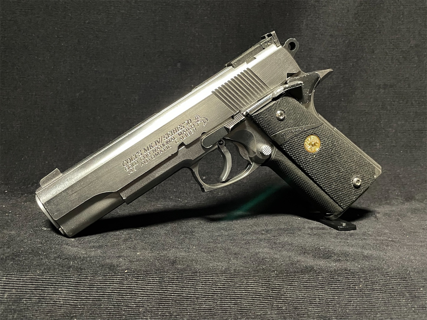 ー 【送料なし】WA ウェスタンアームズ ゴールドカップ ナショナルマッチ 固定スライド 予備マガジン ー％ ゴールドカップ ウエスタンアームズ  コルト スーパー ゴールドカップナショナルマッチ ☆WA Gold Cup シルバー ガスガン固定式マガジン付き