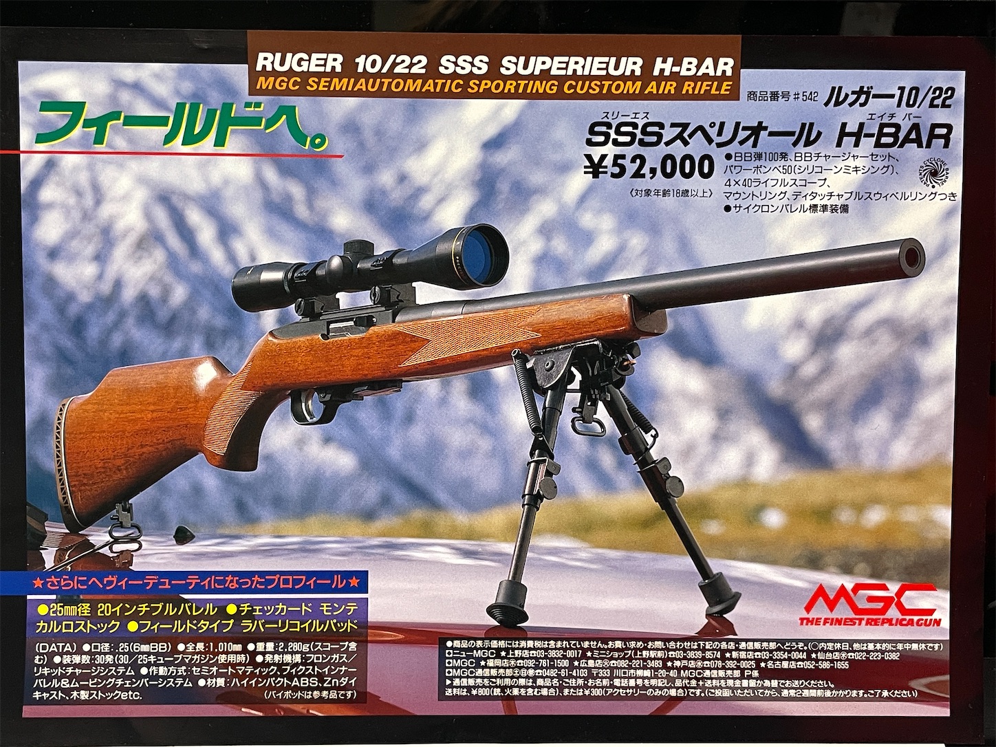 MGCルガーSSSスペリオール 当時モノのチラシを・・・見るッ