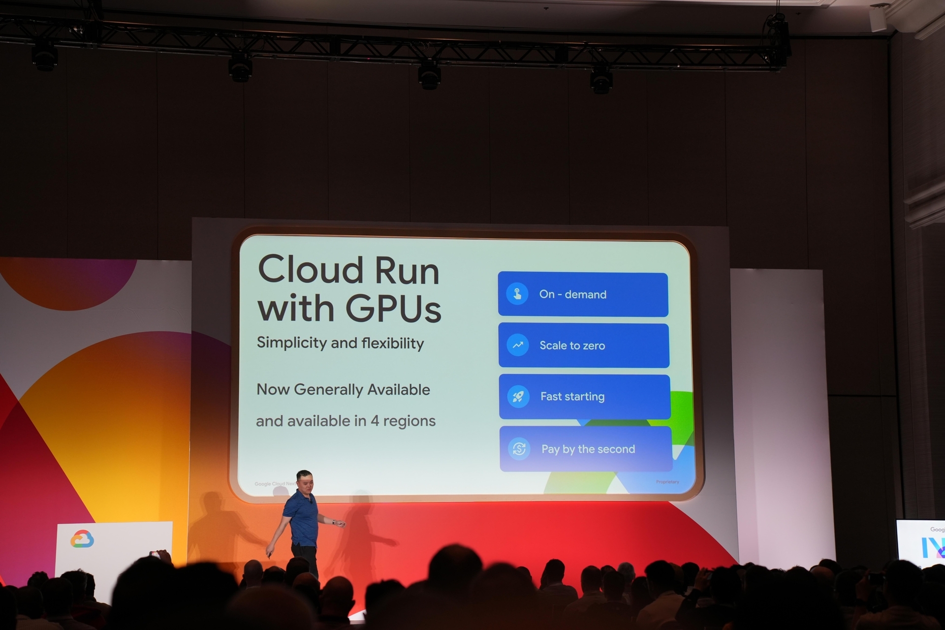 Cloud Run with GPU がGAになったことについて説明しているスライド