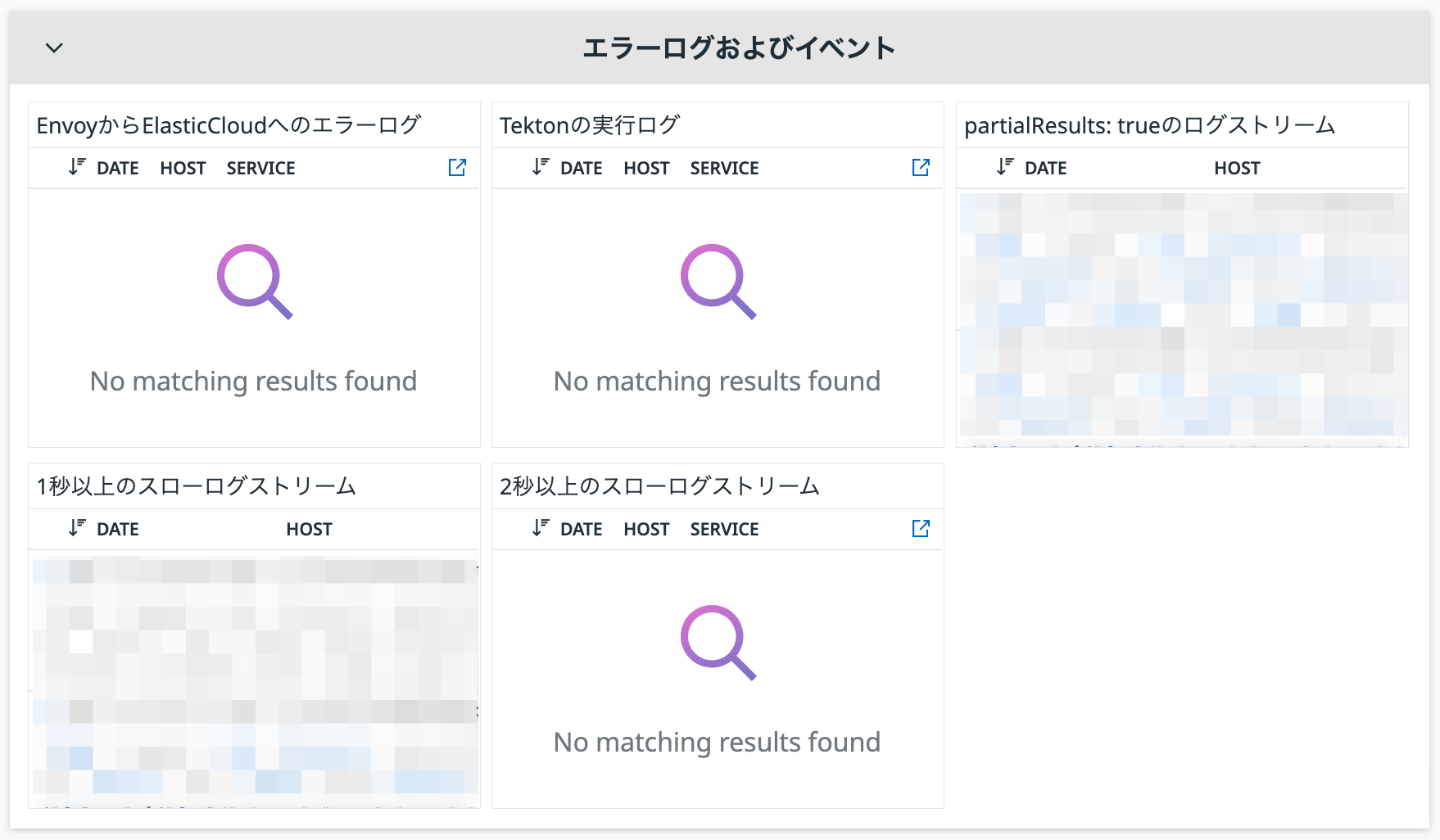 ログ・イベントストリーム例