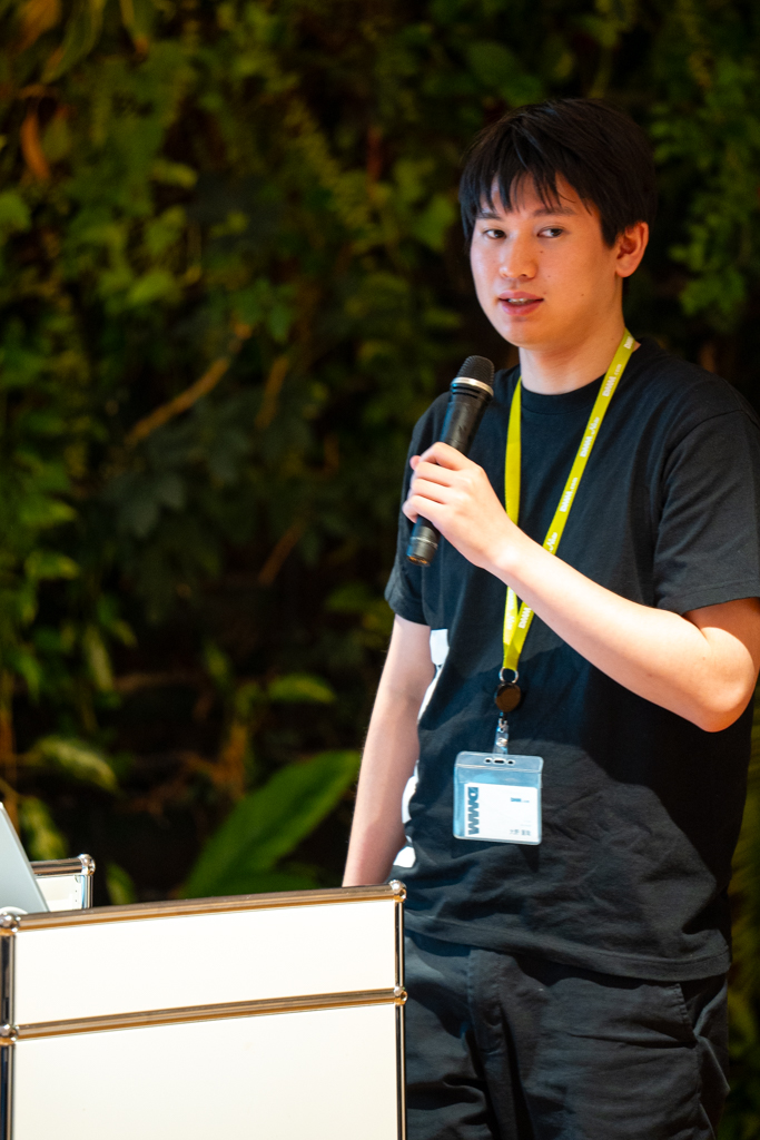 大野直哉の登壇中の様子