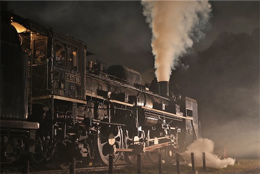 蒸気機関車59663 夜間の鉄道写真 22日は夜の帷が落ちてから小金井公園へ！ - DT200Aの庫