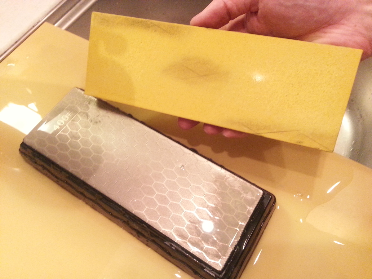 刃の黒幕（#1000&5000）』面直し方法１例／ダイヤモンド砥石